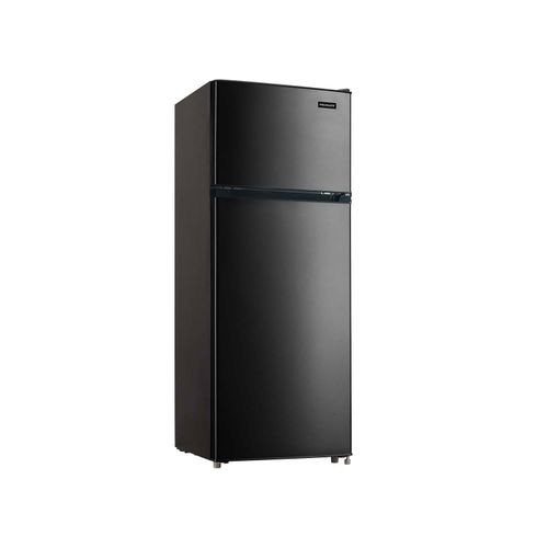7.5 Cu. Ft. Top Mount Refrigerator - Black:- Black