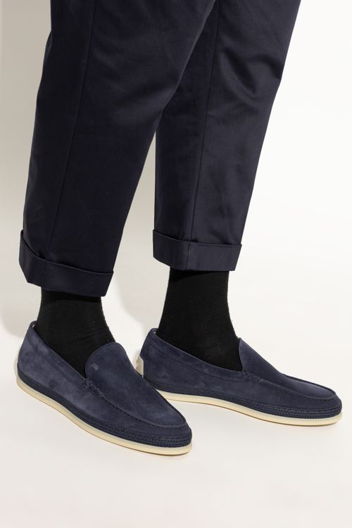 Suede Shoes Type 'loafers', Men's, Navy Blue