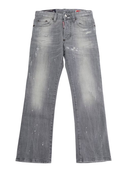 Faded Denim Jeans — Gray