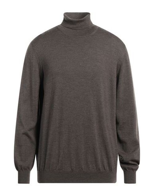 Man Turtleneck Khaki Size 48 Virgin Wool