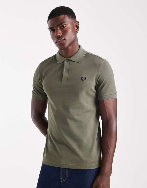 Polo shirt in khaki-Green
