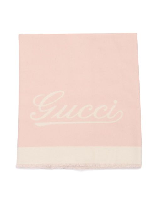 Gucci Kids cashmere blanket - Pink