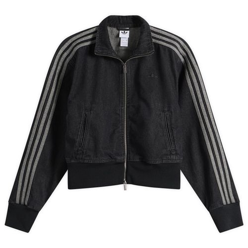 Women's Denim Firebird Track Top in True Black Denim