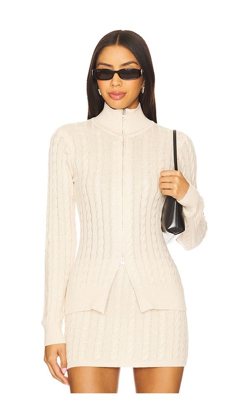SEVEN WONDERS Katarina Long Sleeve Top in Cream. XL also in L, M
