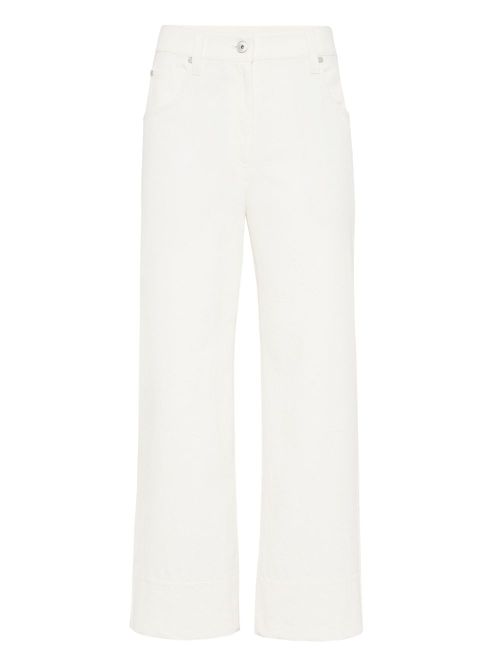 Cotton trousers - White