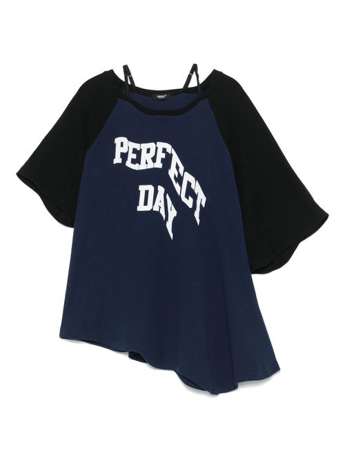Asymmetric T-shirt - Blue
