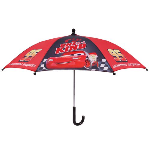 Pixar Cars Lightning McQueen "One of a Kind" Kids Umbrella - 31" Arc Red Umbrella (8 Panel)