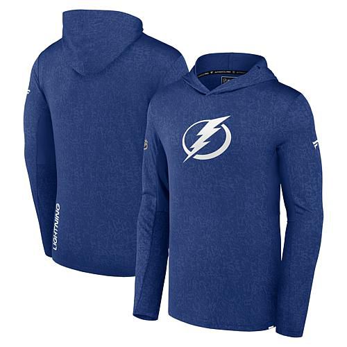 Men's Fanatics  Blue Tampa Bay Lightning Authentic Pro Lightweight Pullover Hoodie - Size Small