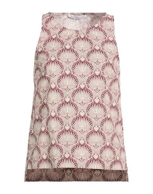 Woman Top Burgundy Size 10 Cotton