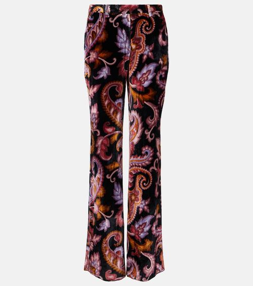 Jacquard straight pants