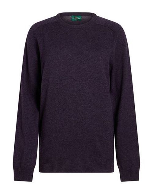 Man Sweater Dark purple Size 44 Wool