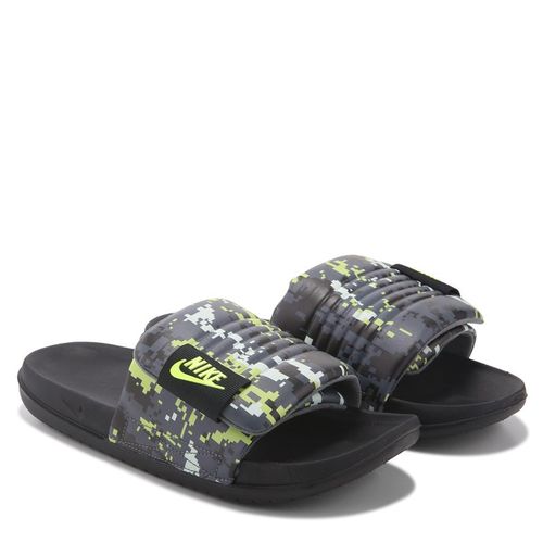 Men's Offcourt Adjust Slide Sandals (BLACK/VOLT/GREY)