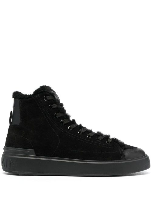 High-top suede sneakers - Black
