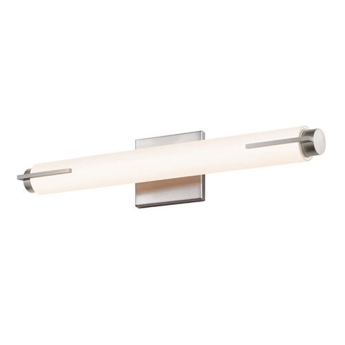 Tubo Slim LED 19.5" LED Spine Trim Bathroom Vanity Light in Satin Nicke