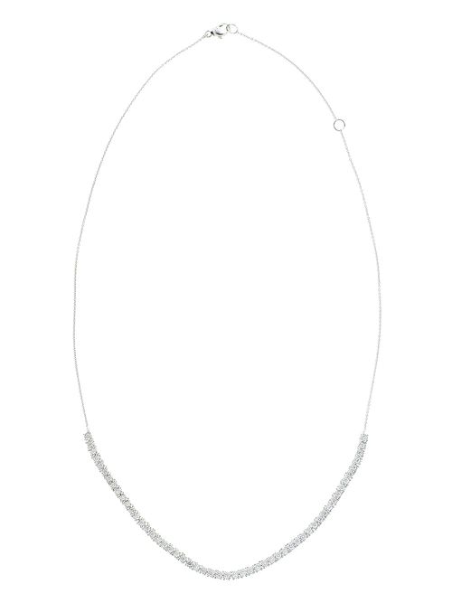 14kt white gold Ava Bea diamond tennis choker - Silver