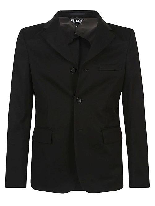 Single-Breasted Oversized Blazer — Black