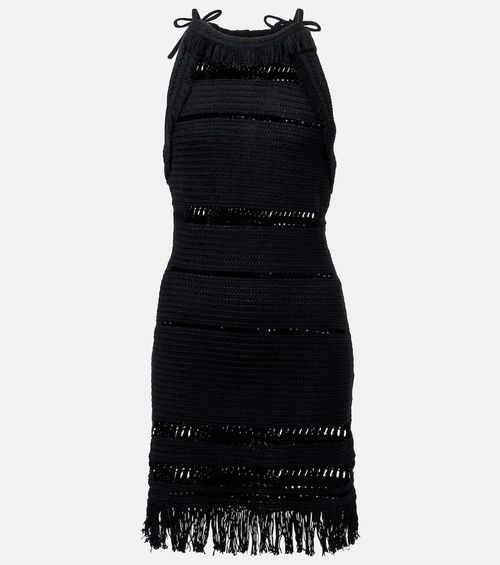 Araliage macramé cotton minidress