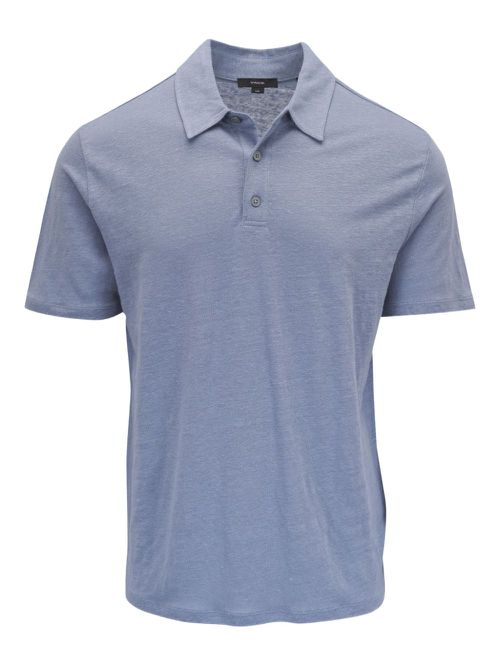 Vince linen polo shirt - Blue
