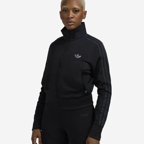 Women's Rhinestones Firebird Track Jacket in Black