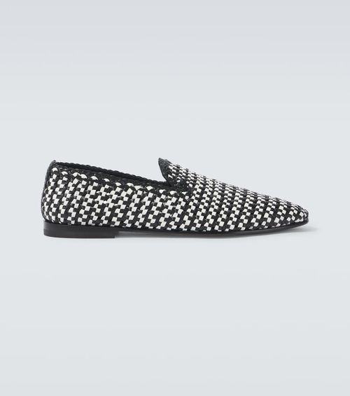 Formale woven leather loafers