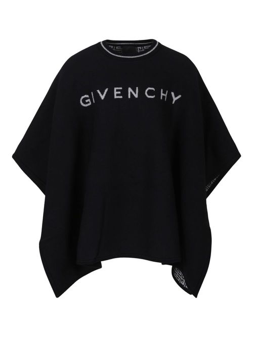 Logo intarsia-knit T-shirt - Black