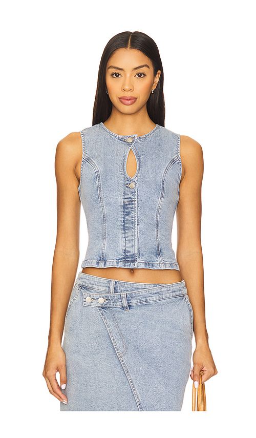SOVERE BUSTIER EN DENIM ETCH en Blue. XS. Also en L, M