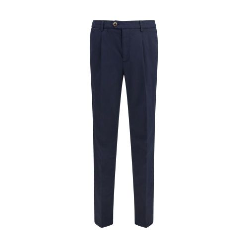 Cotton-Blend Chinos — Black