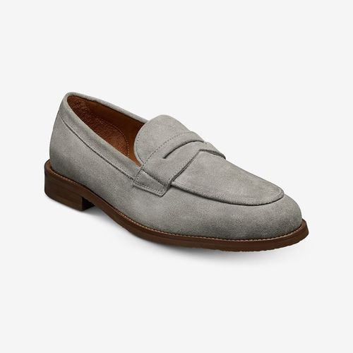 Como Penny Loafer in Piombo Grey Suede