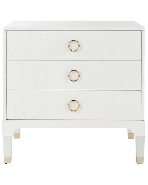 Lorna 3 Drawer Contemporary Night Stand