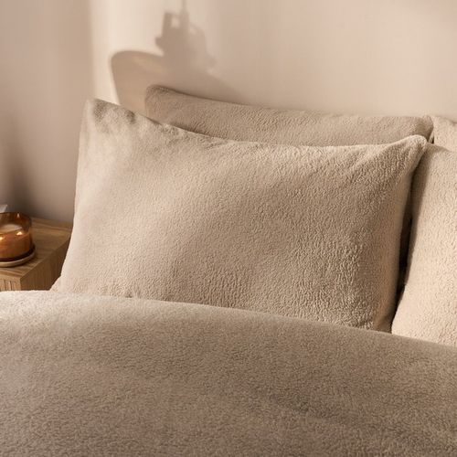 OHS Teddy Fleece Pillowcases - Natura