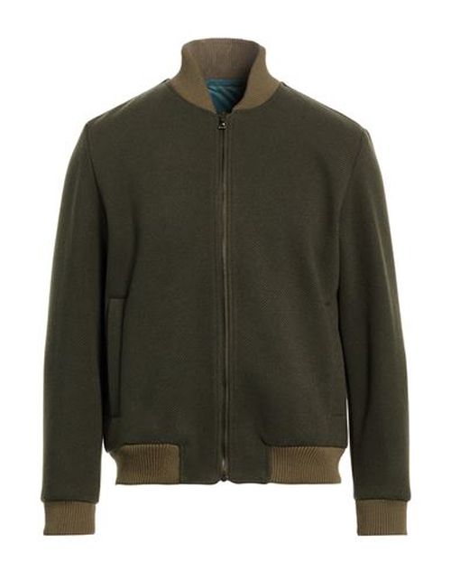 Man Jacket Military green Size 36 Polyester, Viscose, Wool