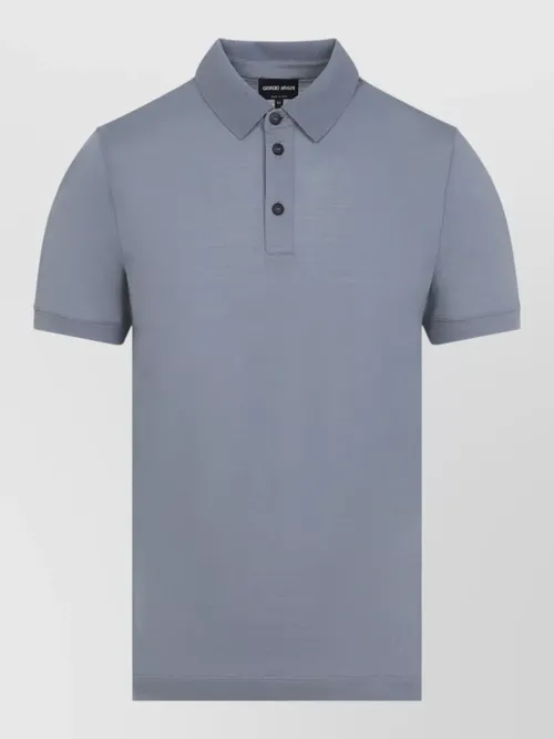 Giorgio Armani - cloud cotton polo collar regular fit shirt