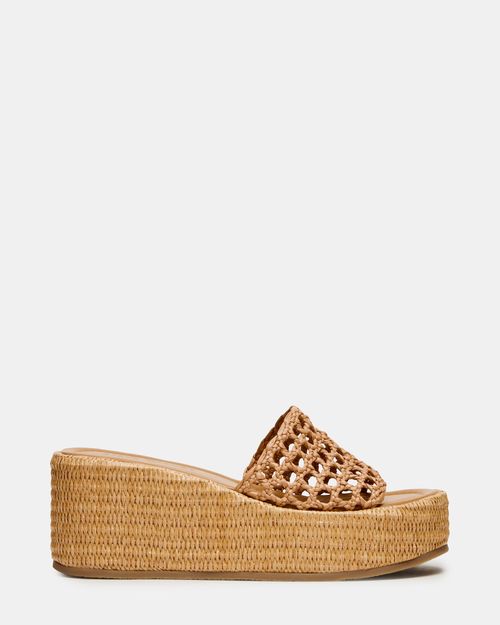 Steve Madden Women's Brandy Mule Sandals - Raffia - - Synthetic