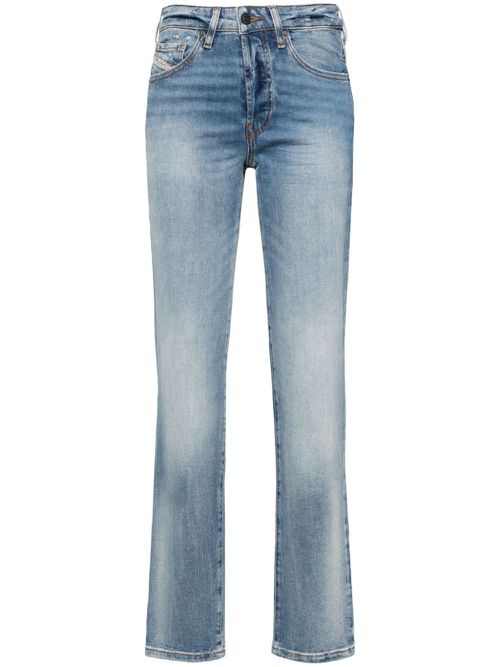 D-Mine mid-rise straight-leg jeans - Blue