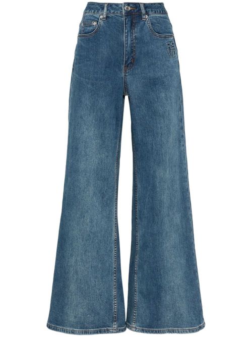 RSVD embossed flared jeans - Blue