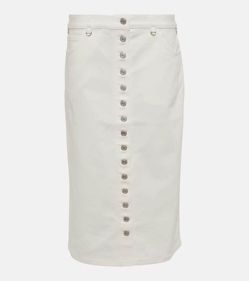 Courrèges Multiflex denim midi skirt