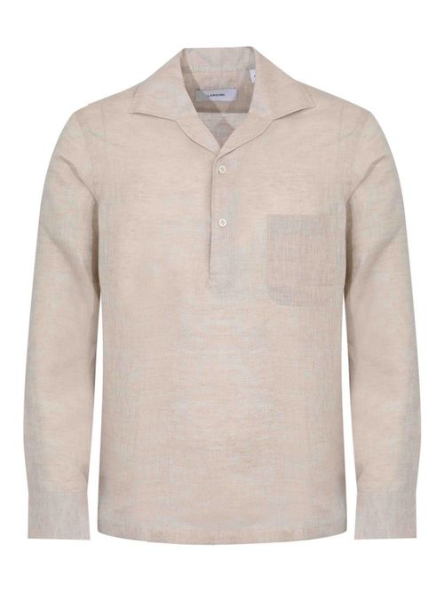 Pailan Shirt In Beige Linen