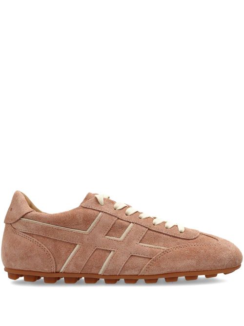 Olympia H-detail leather trainers - Brown