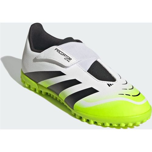 Adidas Performance Kids Unisex Predator Club Hook-and-Loop Turf Boots - White/Multicolour