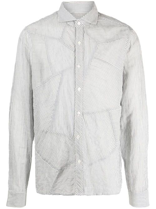 Spartacus panelled shirt - Blue