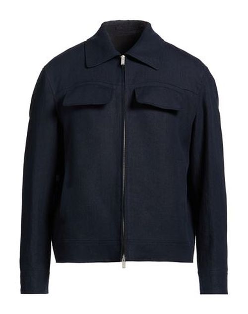 Man Jacket Navy Size L Linen