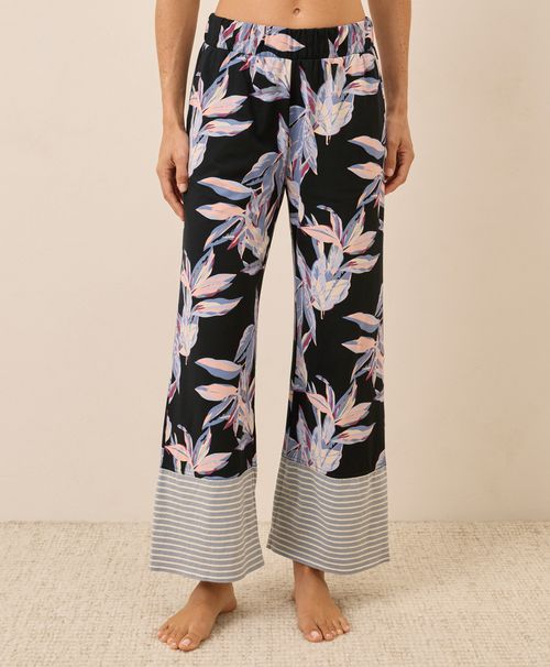 Women's Dark Leaves Staycation Sleep Pant