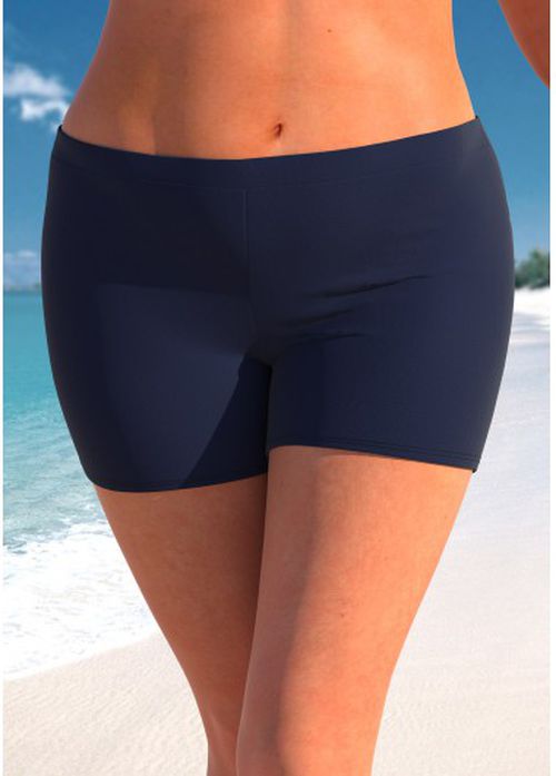 Modlily Mid Waisted Plus Navy Swim Shorts - 3X
