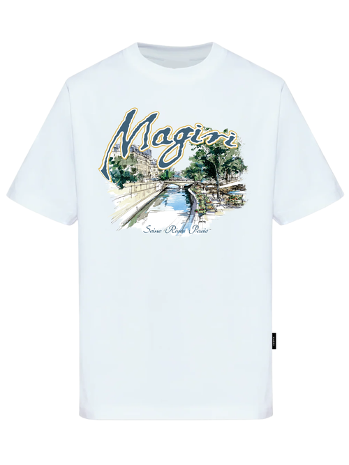 Magiri eine River Printed T-hirt in White - White
