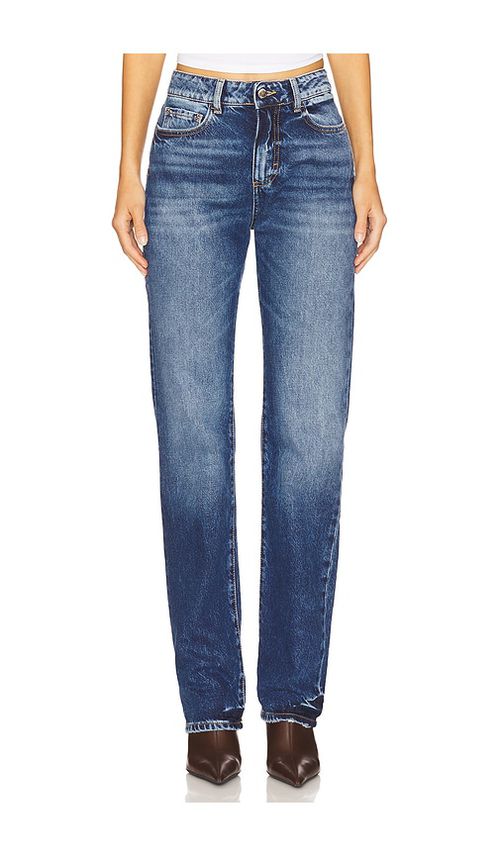 Icon Denim Skye Straight Leg Jeans in Blue. -  28 also in 24
