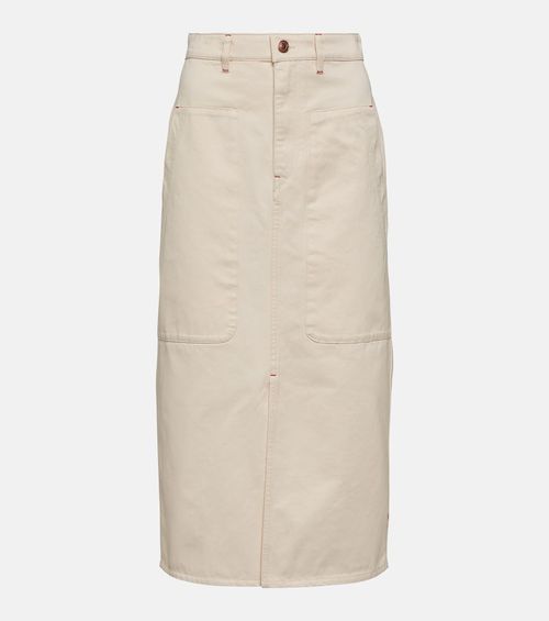 Marant Etoile Flozia cotton midi skirt