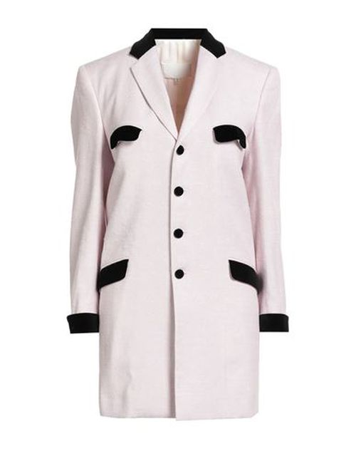 Woman Overcoat & Trench Coat Light pink Size 12 Linen, Silk, Cotton, Modal