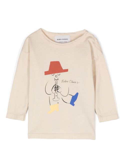 Magic Flute Player T-shirt - Neutrals