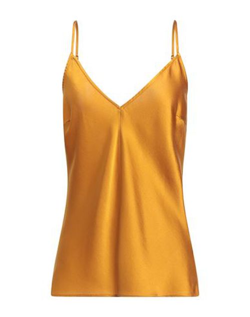 Forte_forte Woman Top Mustard Size 2 Silk, Elastane