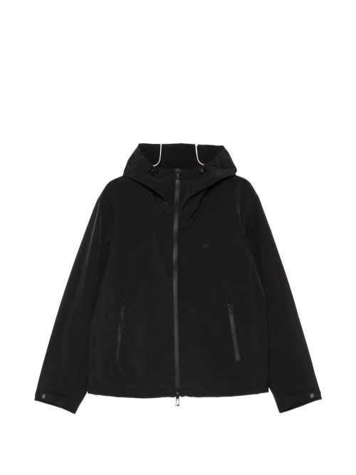 Hooded blouson jacket